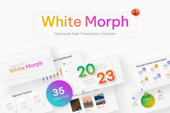 White Morph PowerPoint Template